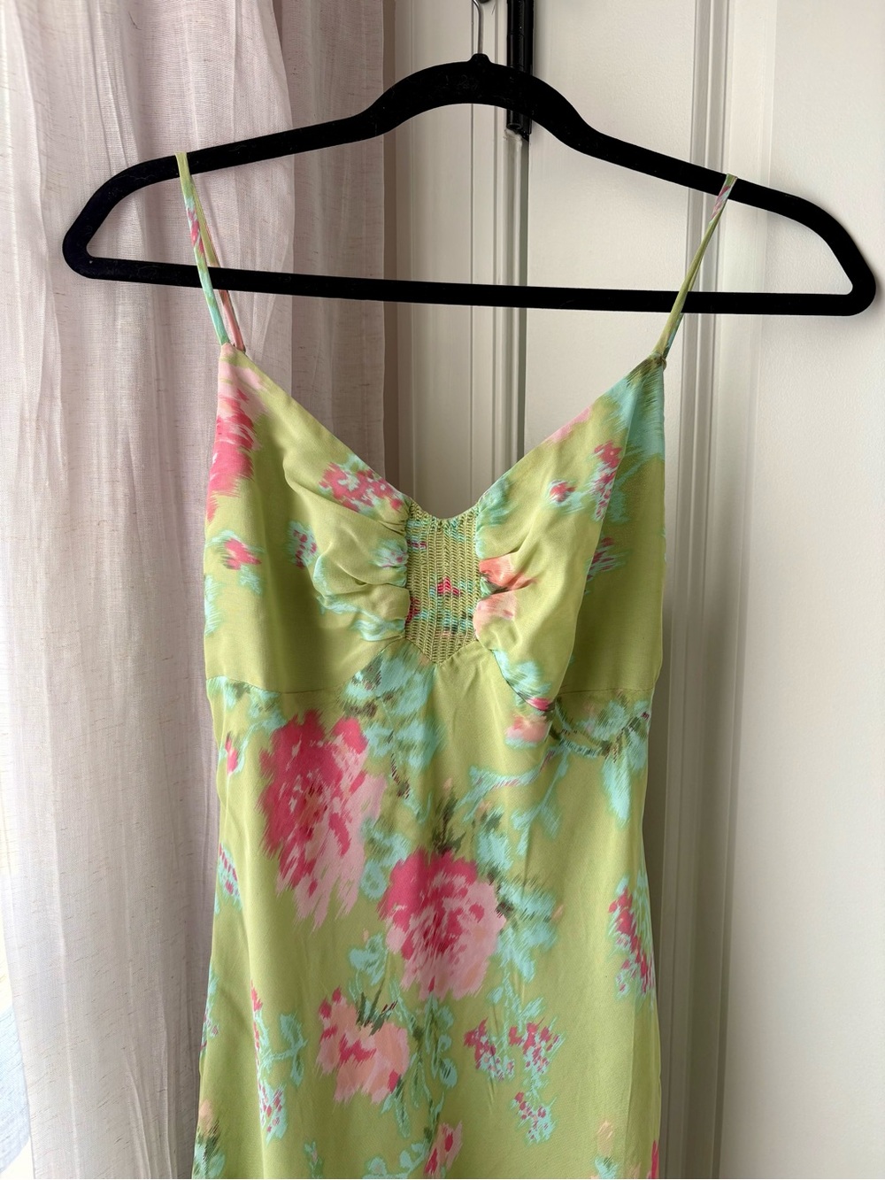 Vintage Betsy Johnson Bias Cut Hankerchief Midi Dress - Picture 2 of 10